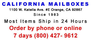 Mailboxes Residential By California Mailboxes